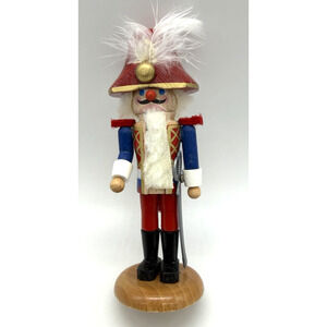 Vintage Steinbach Mini Kings Court Graf Feather Nutcracker -#417 5" Germany -Box